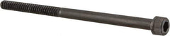 Unbrako - #10-24 UNC Hex Socket Drive, Socket Cap Screw - Alloy Steel, Black Oxide Finish, 3" Length Under Head - Exact Tool & Supply