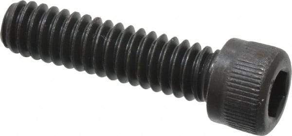 Unbrako - 1/4-20 UNC Hex Socket Drive, Socket Cap Screw - Alloy Steel, Black Oxide Finish, 1" Length Under Head - Exact Tool & Supply