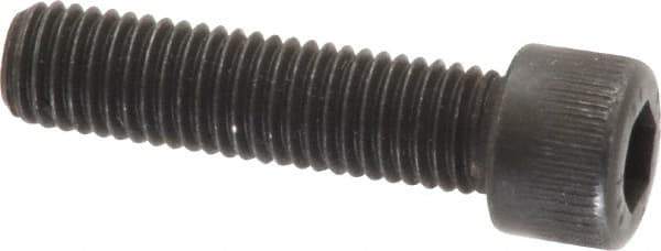 Unbrako - 1/4-28 UNF Hex Socket Drive, Socket Cap Screw - Alloy Steel, Black Oxide Finish, 1" Length Under Head - Exact Tool & Supply