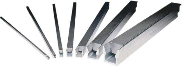 Mitee-Bite - 1/4" Width, Aluminum, Wedge Clamp Stock - Channel Shaped - Exact Tool & Supply