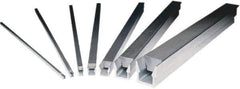 Mitee-Bite - 1/4" Width, Aluminum, Wedge Clamp Stock - Channel Shaped - Exact Tool & Supply