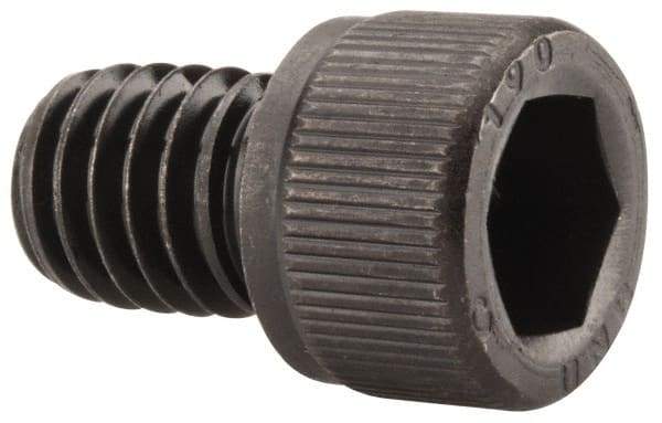 Unbrako - 3/8-16 UNC Hex Socket Drive, Socket Cap Screw - Alloy Steel, Black Oxide Finish, 1/2" Length Under Head - Exact Tool & Supply