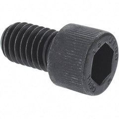 Unbrako - M4x0.70 Metric Coarse Hex Socket Drive, Socket Cap Screw - Grade 12.9 Alloy Steel, Black Oxide Finish, 5mm Length Under Head - Exact Tool & Supply