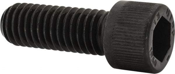 Unbrako - 7/16-14 UNC Hex Socket Drive, Socket Cap Screw - Alloy Steel, Black Oxide Finish, 1-1/4" Length Under Head - Exact Tool & Supply
