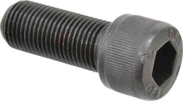 Unbrako - 1/2-20 UNF Hex Socket Drive, Socket Cap Screw - Alloy Steel, Black Oxide Finish, 1-1/4" Length Under Head - Exact Tool & Supply