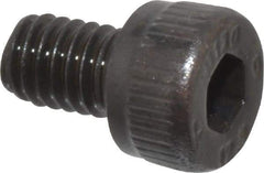 Unbrako - M4x0.70 Metric Coarse Hex Socket Drive, Socket Cap Screw - Grade 12.9 Alloy Steel, Black Oxide Finish, 6mm Length Under Head - Exact Tool & Supply