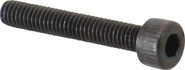 Unbrako - M4x0.70 Metric Coarse Hex Socket Drive, Socket Cap Screw - Grade 12.9 Alloy Steel, Black Oxide Finish, 25mm Length Under Head - Exact Tool & Supply