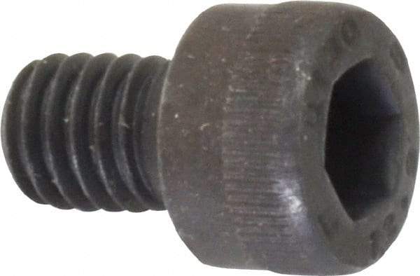 Unbrako - M6x1.00 Metric Coarse Hex Socket Drive, Socket Cap Screw - Grade 12.9 Alloy Steel, Black Oxide Finish, 8mm Length Under Head - Exact Tool & Supply