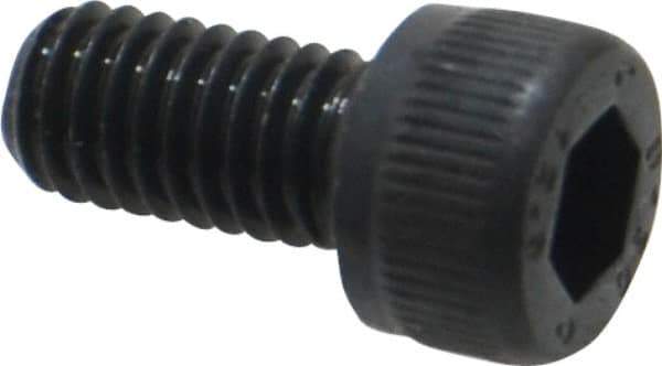 Unbrako - M6x1.00 Metric Coarse Hex Socket Drive, Socket Cap Screw - Grade 12.9 Alloy Steel, Black Oxide Finish, 12mm Length Under Head - Exact Tool & Supply