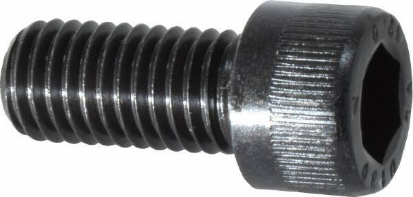 Unbrako - M12x1.75 Metric Coarse Hex Socket Drive, Socket Cap Screw - Grade 12.9 Alloy Steel, Black Oxide Finish, 25mm Length Under Head - Exact Tool & Supply
