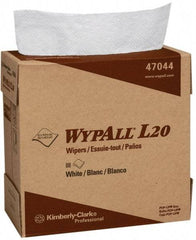 WypAll - L20 Dry General Purpose Wipes - Pop-Up, 16-3/4" x 9" Sheet Size, White - Exact Tool & Supply