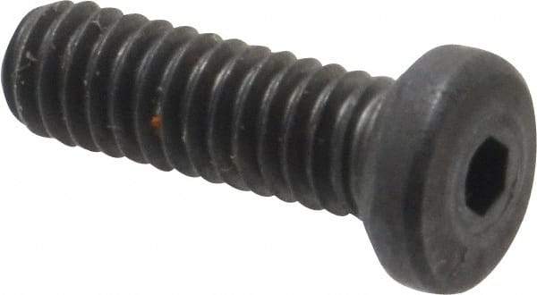 Unbrako - #8-32 UNC Hex Socket Drive, Low Socket Cap Screw - Alloy Steel, Black Oxide Finish, 1/2" Length Under Head - Exact Tool & Supply
