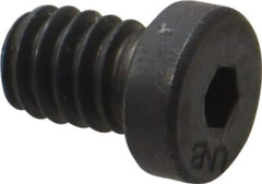 Unbrako - 1/4-20 UNC Hex Socket Drive, Low Socket Cap Screw - Alloy Steel, Black Oxide Finish, 3/8" Length Under Head - Exact Tool & Supply