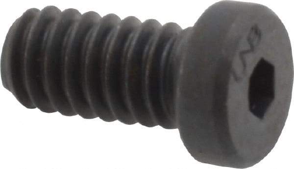 Unbrako - 1/4-20 UNC Hex Socket Drive, Low Socket Cap Screw - Alloy Steel, Black Oxide Finish, 1/2" Length Under Head - Exact Tool & Supply