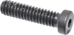 Unbrako - 1/4-20 UNC Hex Socket Drive, Low Socket Cap Screw - Alloy Steel, Black Oxide Finish, 1" Length Under Head - Exact Tool & Supply