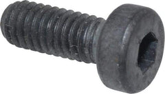 Unbrako - M4x0.70 Metric Coarse Hex Socket Drive, Low Socket Cap Screw - Grade 10.9 Alloy Steel, Black Oxide Finish, 10mm Length Under Head - Exact Tool & Supply