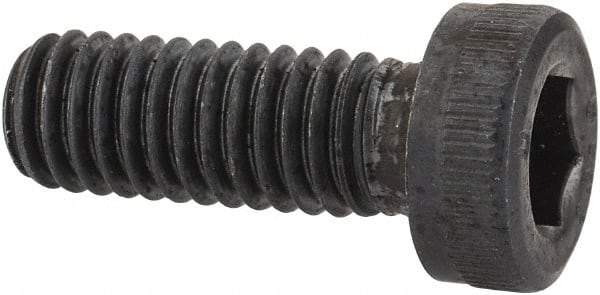 Unbrako - M6x1.00 Metric Coarse Hex Socket Drive, Low Socket Cap Screw - Grade 10.9 Alloy Steel, Black Oxide Finish, 16mm Length Under Head - Exact Tool & Supply