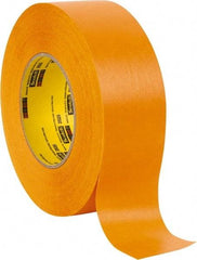 3M - 2" Wide x 60 Yd Long Orange Paper Masking Tape - Series 2525, 9.5 mil Thick, 49 In/Lb Tensile Strength - Exact Tool & Supply