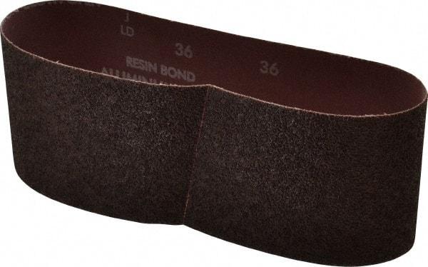 Norton - 4" Wide x 24" OAL, 36 Grit, Aluminum Oxide Abrasive Belt - Aluminum Oxide, Very Coarse, Coated, X Weighted Cloth Backing, Series R228 - Exact Tool & Supply