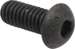 Unbrako - 5/16-18 UNC Hex Socket Drive, Button Screw - Alloy Steel, Black Oxide Finish, 3/4" Length Under Head - Exact Tool & Supply