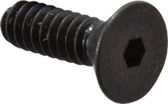 Unbrako - #4-40 UNC Hex Socket Drive, 82° Flat Screw - Alloy Steel, Black Oxide Finish, 3/8" OAL - Exact Tool & Supply