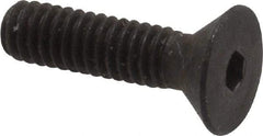 Unbrako - #8-32 UNC Hex Socket Drive, 82° Flat Screw - Alloy Steel, Black Oxide Finish, 5/8" OAL - Exact Tool & Supply