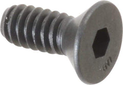 Unbrako - #10-24 UNC Hex Socket Drive, 82° Flat Screw - Alloy Steel, Black Oxide Finish, 1/2" OAL - Exact Tool & Supply