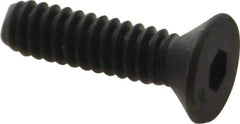 Unbrako - #10-24 UNC Hex Socket Drive, 82° Flat Screw - Alloy Steel, Black Oxide Finish, 3/4" OAL - Exact Tool & Supply