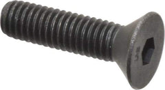 Unbrako - #10-32 UNF Hex Socket Drive, 82° Flat Screw - Alloy Steel, Black Oxide Finish, 3/4" OAL - Exact Tool & Supply