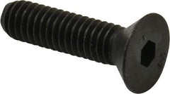 Unbrako - 5/16-18 UNC Hex Socket Drive, 82° Flat Screw - Alloy Steel, Black Oxide Finish, 1-1/4" OAL - Exact Tool & Supply