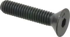 Unbrako - 5/16-18 UNC Hex Socket Drive, 82° Flat Screw - Alloy Steel, Black Oxide Finish, 1-1/2" OAL - Exact Tool & Supply