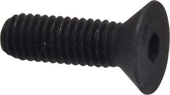 Unbrako - 3/8-16 UNC Hex Socket Drive, 82° Flat Screw - Alloy Steel, Black Oxide Finish, 1-1/4" OAL - Exact Tool & Supply