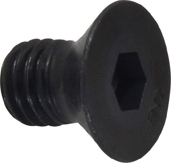 Unbrako - 1/2-13 UNC Hex Socket Drive, 82° Flat Screw - Alloy Steel, Black Oxide Finish, 3/4" OAL - Exact Tool & Supply