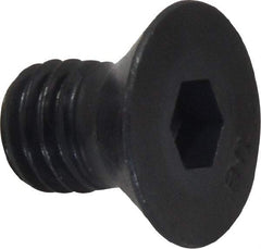 Unbrako - 1/2-13 UNC Hex Socket Drive, 82° Flat Screw - Alloy Steel, Black Oxide Finish, 3/4" OAL - Exact Tool & Supply