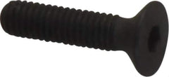 Unbrako - M3x0.50 Metric Coarse Hex Socket Drive, 90 to 92° Flat Screw - Grade 12.9 Alloy Steel, Black Oxide Finish, 12mm OAL - Exact Tool & Supply