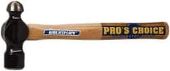 Vaughan Bushnell - 2 Lb Head Ball Pein Hammer - Hickory Handle, 15-3/4" OAL - Exact Tool & Supply