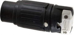 Hubbell Wiring Device-Kellems - 250 VDC, 600 VAC, 50 Amp, NonNEMA Configuration, Industrial Grade, Self Grounding Connector - 1 Phase, 3 Poles, IP20, 0.83 to 1-1/4 Inch Cord Diameter - Exact Tool & Supply