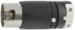 Hubbell Wiring Device-Kellems - 125 VAC, 50 Amp, NonNEMA Configuration, Industrial Grade, Self Grounding Plug - 1 Phase, 2 Poles, IP20, 0.83 to 1-1/4 Inch Cord Diameter - Exact Tool & Supply