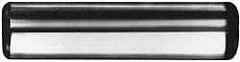 Made in USA - 8mm Diam x 20mm Pin Length Alloy Steel Standard Dowel Pin - Bright Finish, C 47-58 & C 60 (Surface) Hardness, 1 Beveled & 1 Rounded End - Exact Tool & Supply