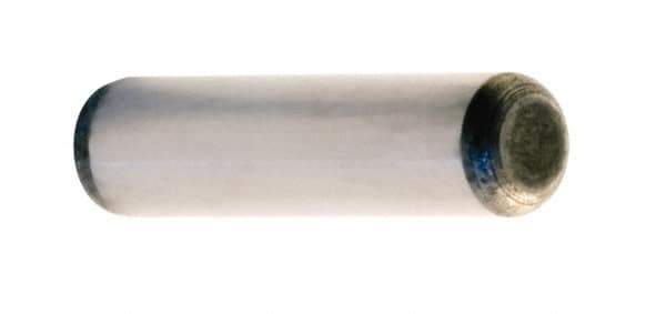 Unbrako - 7/8" Diam x 3" Pin Length Grade 8 Alloy Steel Oversized Dowel Pin - C 60 (Surface) & C 50-58 Hardness, 90,190 Lb Breaking Strength, 1 Beveled & 1 Rounded End - Exact Tool & Supply