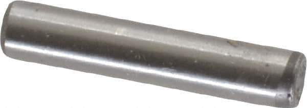 Unbrako - 1/8" Diam x 5/8" Pin Length Grade 8 Alloy Steel Oversized Dowel Pin - C 60 (Surface) & C 50-58 Hardness, 1,845 Lb Breaking Strength, 1 Beveled & 1 Rounded End - Exact Tool & Supply