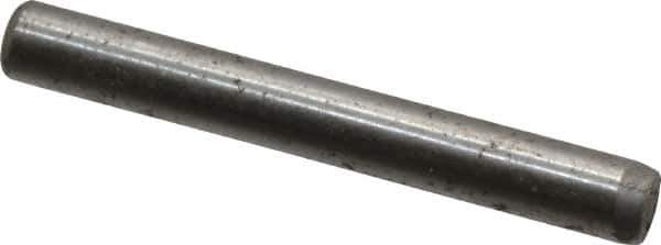 Unbrako - 1/8" Diam x 1" Pin Length Grade 8 Alloy Steel Oversized Dowel Pin - C 60 (Surface) & C 50-58 Hardness, 1,845 Lb Breaking Strength, 1 Beveled & 1 Rounded End - Exact Tool & Supply