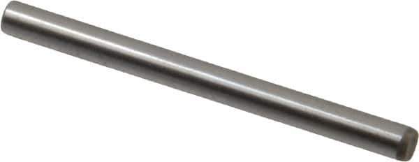Unbrako - 1/8" Diam x 1-1/2" Pin Length Grade 8 Alloy Steel Oversized Dowel Pin - C 60 (Surface) & C 50-58 Hardness, 1,845 Lb Breaking Strength, 1 Beveled & 1 Rounded End - Exact Tool & Supply