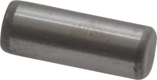 Unbrako - 3/16" Diam x 1/2" Pin Length Grade 8 Alloy Steel Oversized Dowel Pin - C 60 (Surface) & C 50-58 Hardness, 4,140 Lb Breaking Strength, 1 Beveled & 1 Rounded End - Exact Tool & Supply