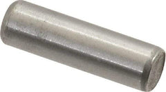 Unbrako - 3/16" Diam x 5/8" Pin Length Grade 8 Alloy Steel Oversized Dowel Pin - C 60 (Surface) & C 50-58 Hardness, 4,140 Lb Breaking Strength, 1 Beveled & 1 Rounded End - Exact Tool & Supply