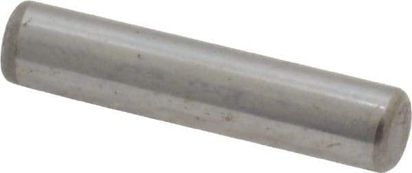 Unbrako - 3/16" Diam x 7/8" Pin Length Grade 8 Alloy Steel Oversized Dowel Pin - C 60 (Surface) & C 50-58 Hardness, 4,140 Lb Breaking Strength, 1 Beveled & 1 Rounded End - Exact Tool & Supply