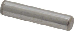 Unbrako - 3/16" Diam x 7/8" Pin Length Grade 8 Alloy Steel Oversized Dowel Pin - C 60 (Surface) & C 50-58 Hardness, 4,140 Lb Breaking Strength, 1 Beveled & 1 Rounded End - Exact Tool & Supply