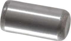Unbrako - 1/4" Diam x 1/2" Pin Length Grade 8 Alloy Steel Oversized Dowel Pin - C 60 (Surface) & C 50-58 Hardness, 7,370 Lb Breaking Strength, 1 Beveled & 1 Rounded End - Exact Tool & Supply