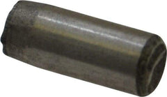Unbrako - 1/4" Diam x 5/8" Pin Length Grade 8 Alloy Steel Oversized Dowel Pin - C 60 (Surface) & C 50-58 Hardness, 7,370 Lb Breaking Strength, 1 Beveled & 1 Rounded End - Exact Tool & Supply