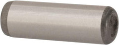 Unbrako - 1/4" Diam x 3/4" Pin Length Grade 8 Alloy Steel Oversized Dowel Pin - C 60 (Surface) & C 50-58 Hardness, 7,370 Lb Breaking Strength, 1 Beveled & 1 Rounded End - Exact Tool & Supply